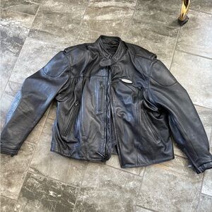 Black Leather Men's Jacket